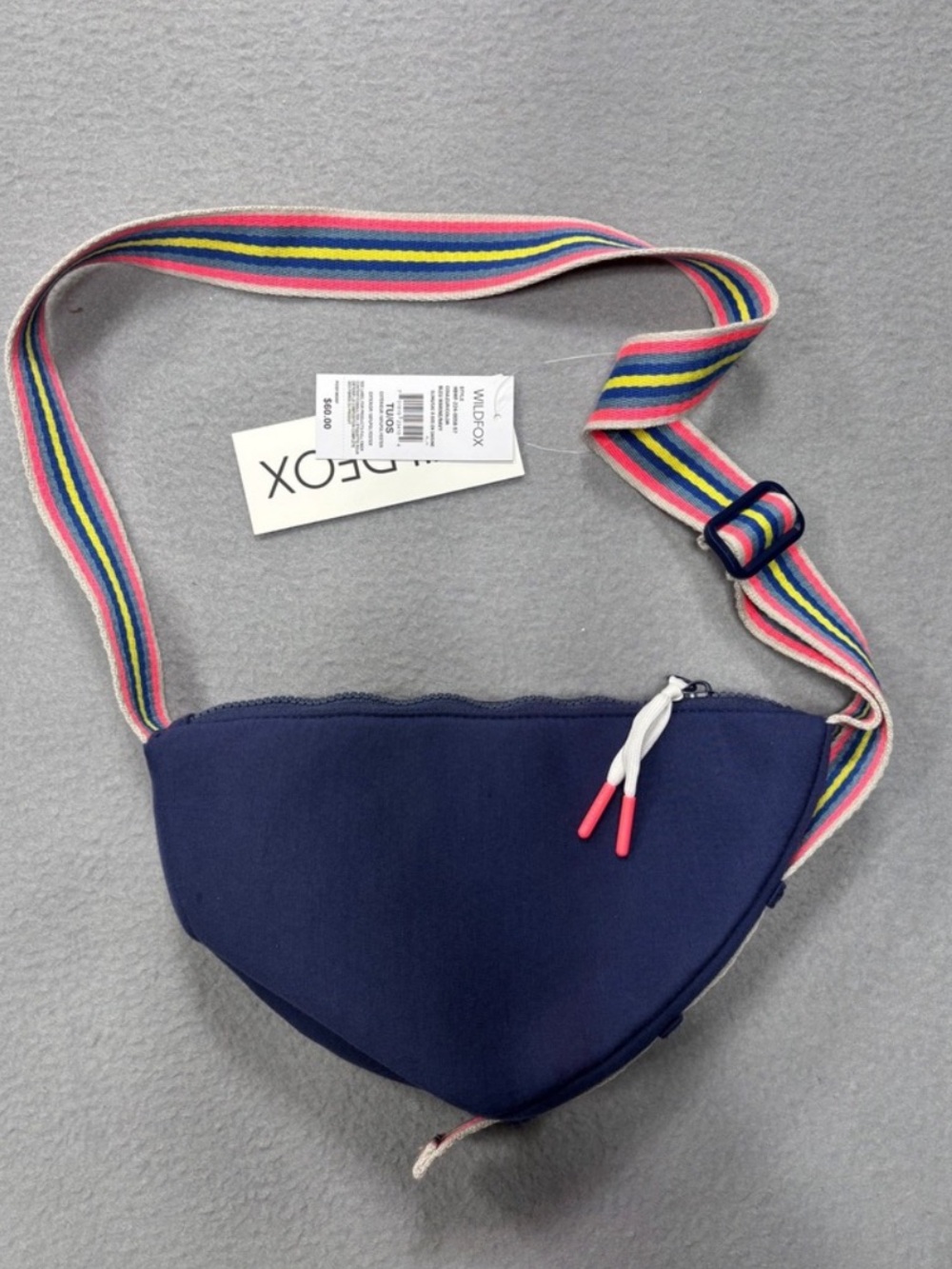 Wildfox Navy Crescent Crossbody NWT - Picture 5 of 10